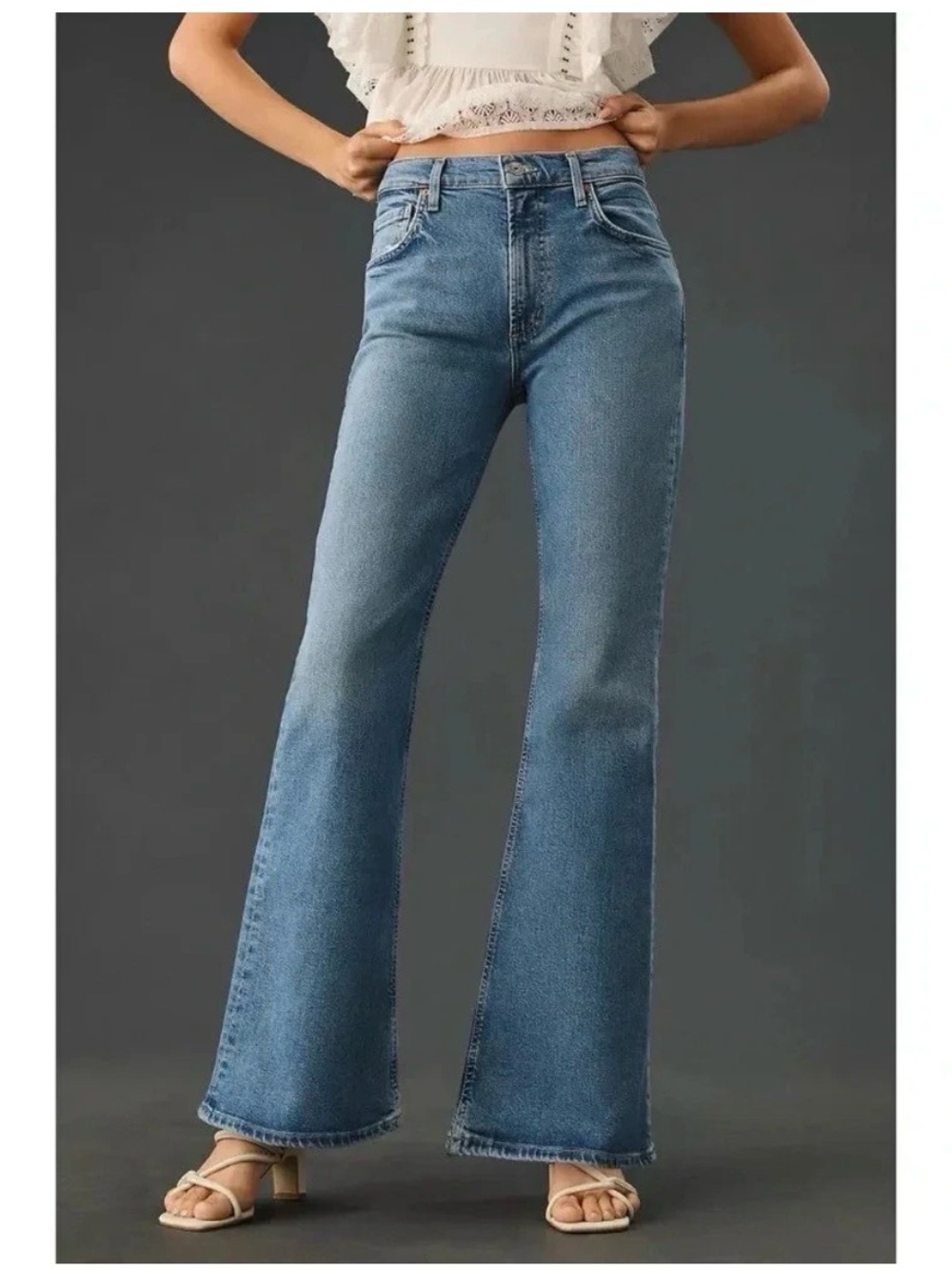 Citizens Of Humanity Medium Blue Flare Jeans